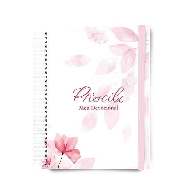 Diário Devocional - Folhagens Rosa