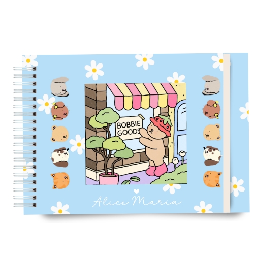 Livro de Colorir - Bobbie Goods - Azul Margaridas 100 páginas