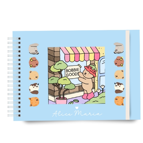 Livro de Colorir - Bobbie Goods - Azul 50 páginas