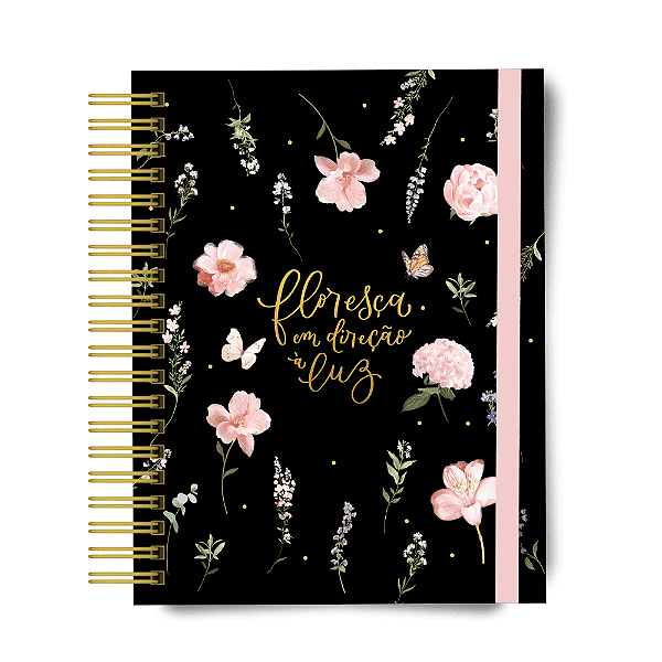 Planner 2026 - Floral Preto - Personalizado