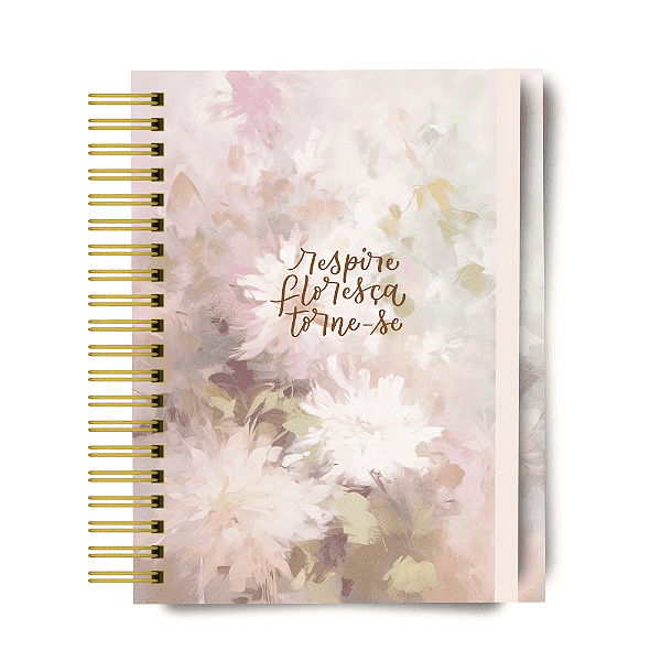 Planner 2026 - Floral Tela Neutro - Personalizado