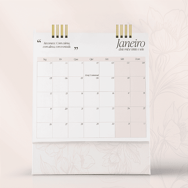 Calendário de Mesa - Mesmo tema