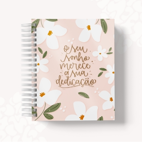 Planner 2026 - O seu sonho merece a sua Dedicação - Personalizado