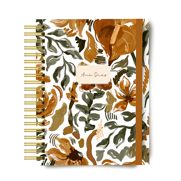 Planner 2026 - Floral Outono - Personalizado