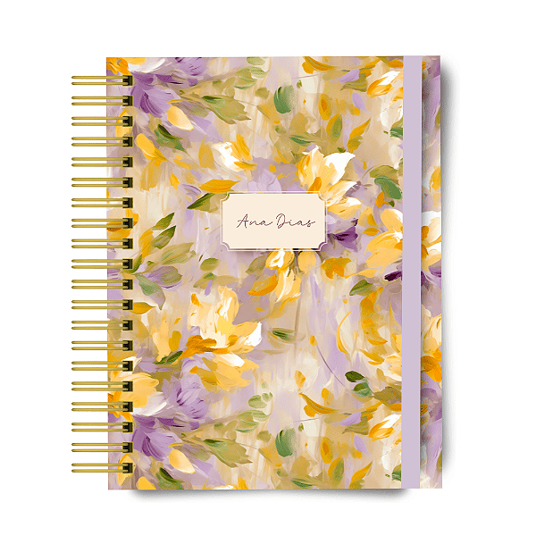 Planner 2026 - Abstrato Pinceladas - Personalizado