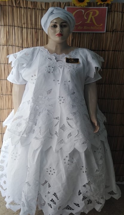 Baiana Branca rechilieu 6peças