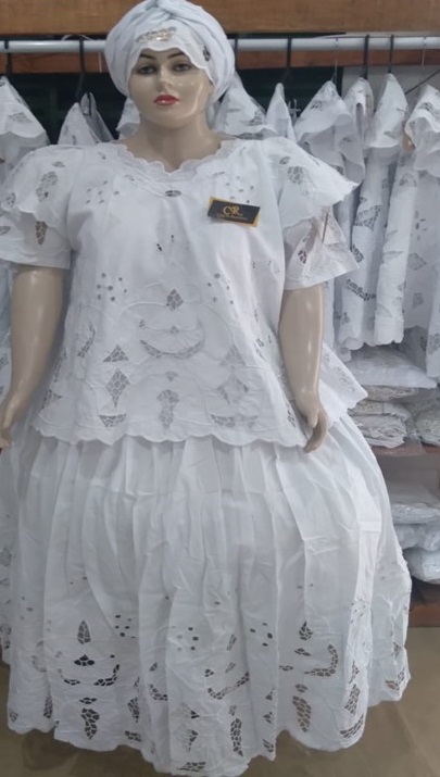 Baiana Branca rechilieu 6peças