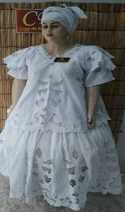 Baiana Branca rechilieu 6peças