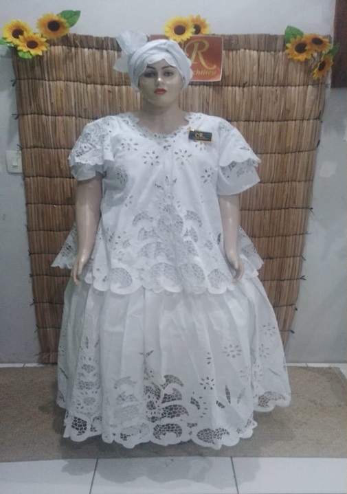 Baiana Branca rechilieu 6peças