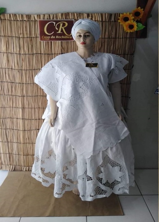 Baiana Branca rechilieu 6peças