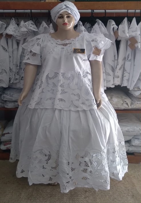 Baiana Branca rechilieu 6peças