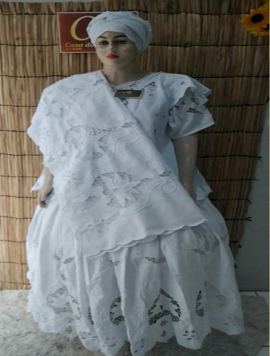 Baiana Branca rechilieu 6peças