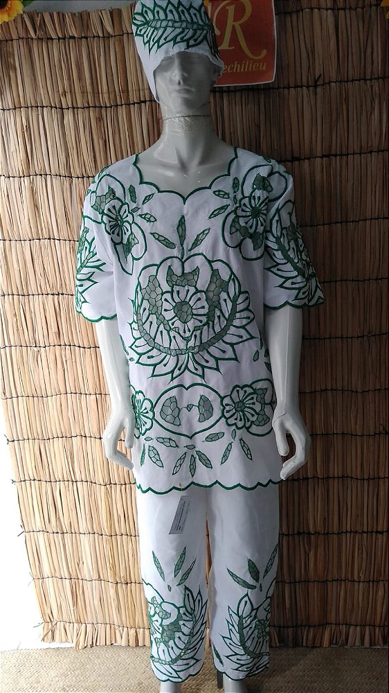 conjunto Masculino Rechilieu verde  3 peças