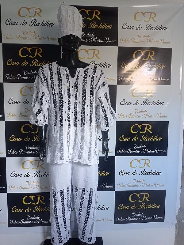 Conjunto Masculino Rechilieu  Branco 3 peças