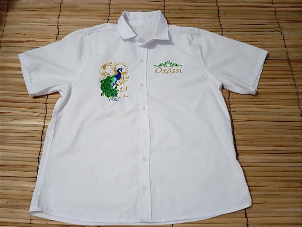 Camisa social bordada & personalizada orixás entidades e candomble