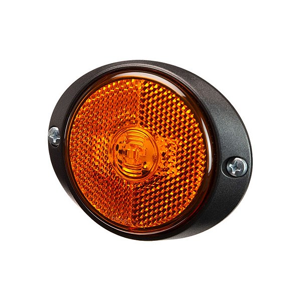 Lanterna Lateral Randon com Flange Âmbar Bivolt 12/24V - 8064.97.301