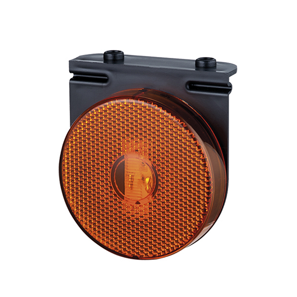 Lanterna Lateral LED com Parafuso e Suporte Móvel Âmbar - L30110AM