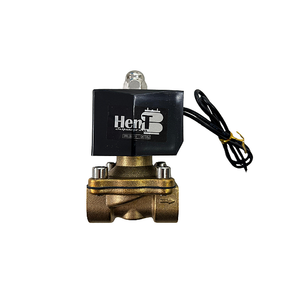 Válvula Solenoide Latão 2/2V 24VCC 1/2 Fios HENT Automotivos – 4396-19