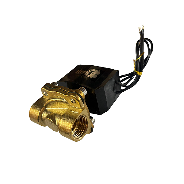 Válvula Solenoide Latão 2/2 – 12V – 1/2 – com Fios – 4339-19
