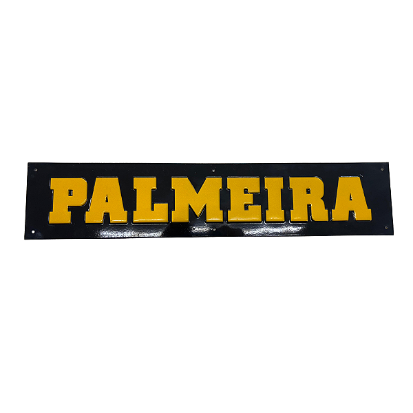 Placa de Alumínio Logo Palmeira 520x120x0,8mm Refletiva – 32345
