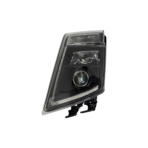 Farol Principal Completo Máscara Negra Volvo FH13 2010 a 2014 LE – 82304599 / 21035638 / 21323108 – 99507