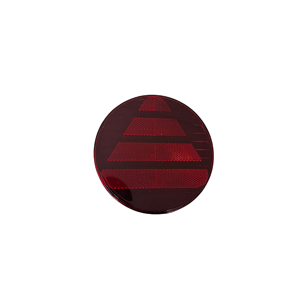 Refletivo Triangular Redondo com Fixação e Parafuso – Borda Preta Fumê – 2413700