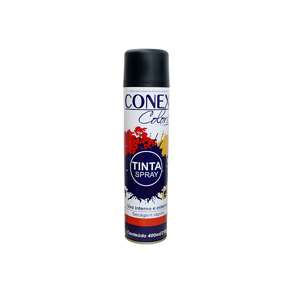 Tinta Spray Preto Brilhante 400ml – 235g – 18298