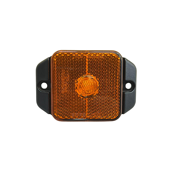 Lanterna Lateral Quadrada Âmbar Fix Front 12/24V – 8961.88.301