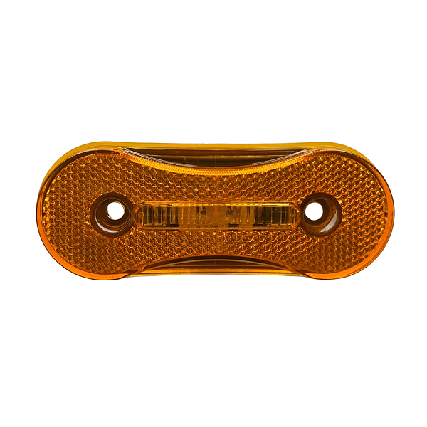 Lanterna Lateral Sidelight 24V Âmbar com Conector e Base Cinza – 2221400