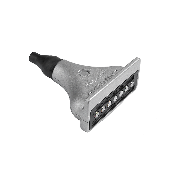 Tomada Elétrica 24V 6 Polos Macho de Alumínio Retangular – 002201