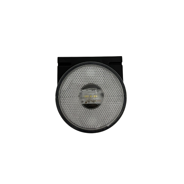 Lanterna Lateral Carreta 85mm Cristal com Fios e Suporte – 3 LEDs – 30110