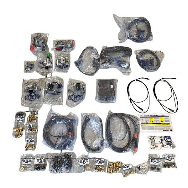 Kit Freio ABS 2S/2M Bitrem 2 Eixos Mecânico 1 Suspensor P - Tri Trem Dolly - K254696 - G1018620
