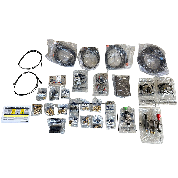 Kit Freio ABS 2S/2M Bitrem 2 Eixos Mecânico 1 Suspensor P Tri Trem Traseiro - K254695 - G1018621