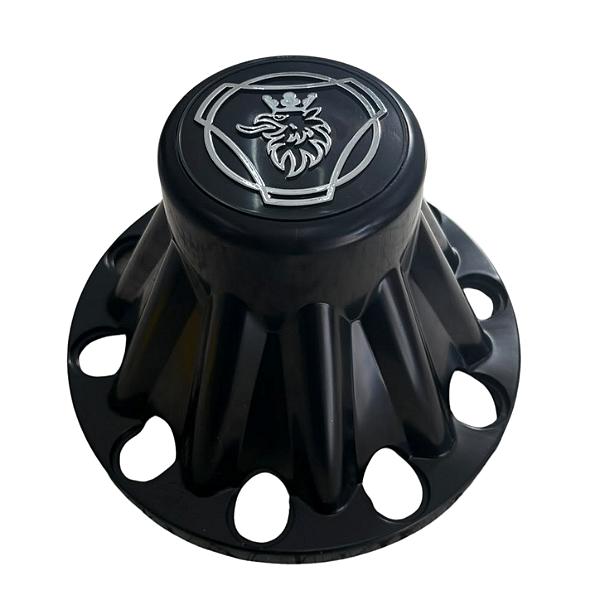 Cubo de Tração Scania Black com Logo Cromado - Linha Premium