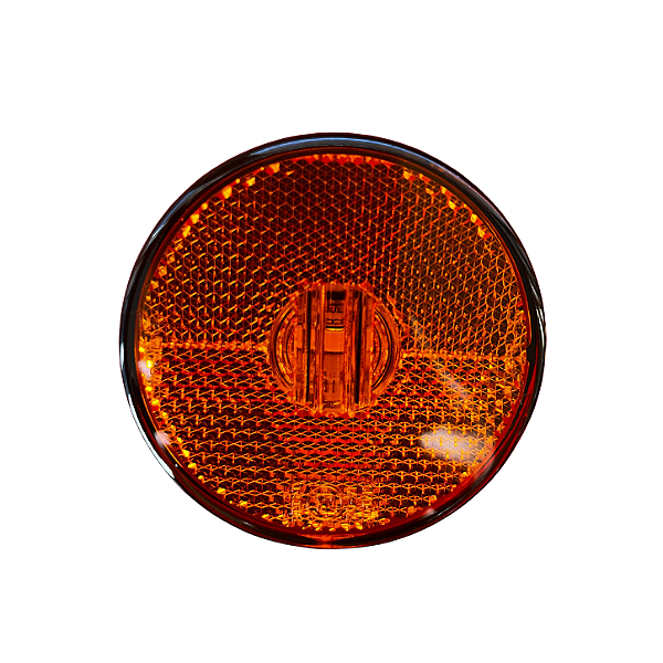 Lanterna Lateral LED Bivolt 65 mm Amarela com Saída de Terminal – Sinalsul – 2044 AM