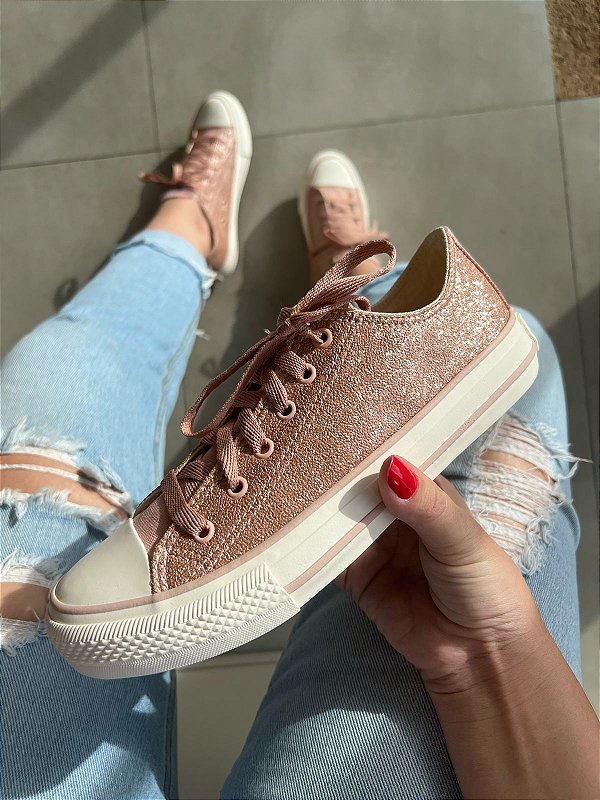 ALL Star rosa com brilho