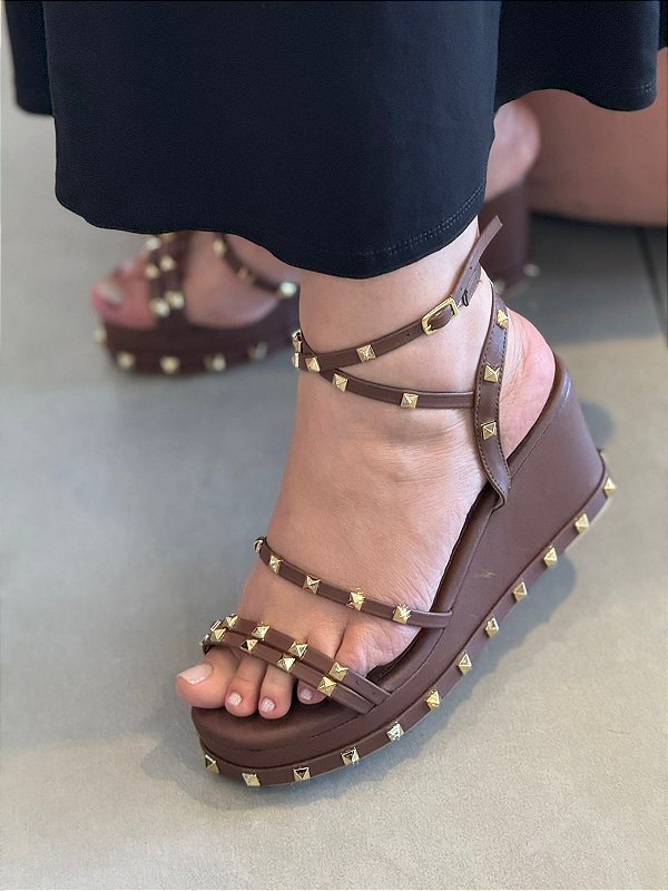 Anabela marrom spikes