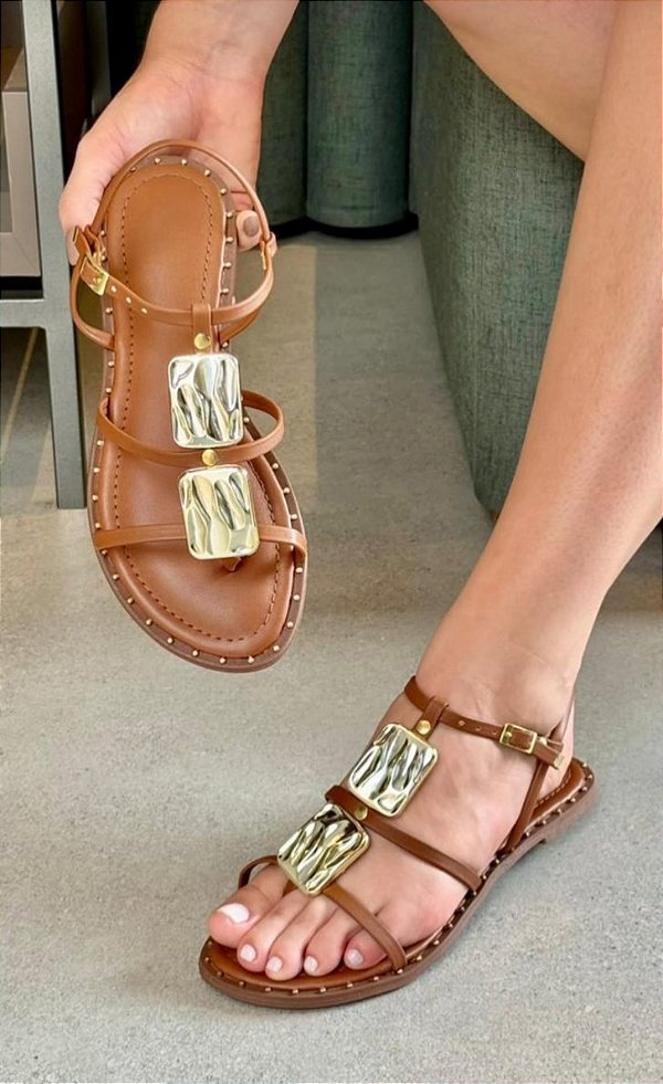 Sand/ Rasteira peça