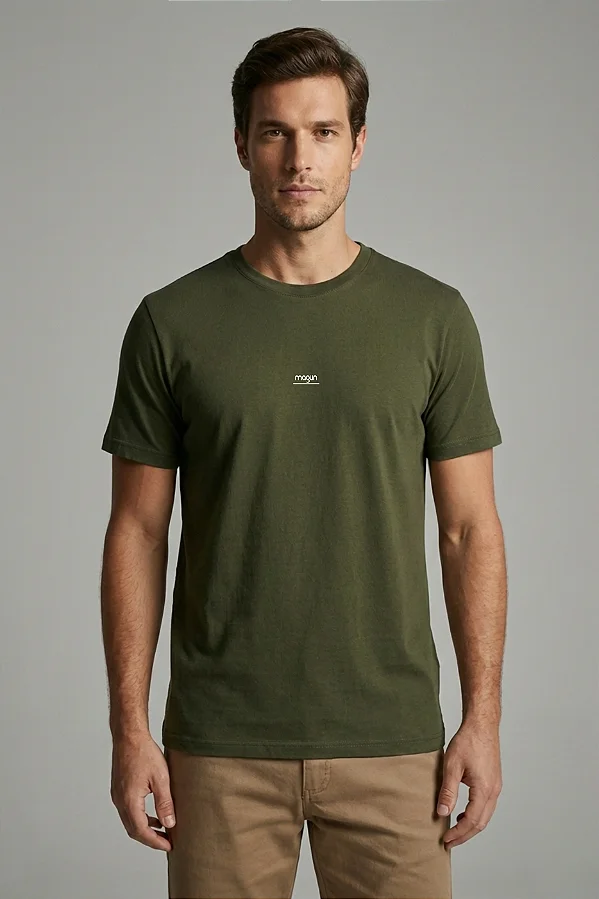 CAMISETA ALGODÃO LOGO MAGUN VERDE