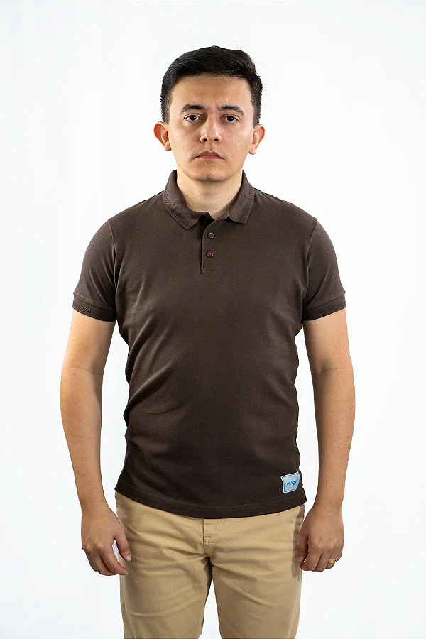 POLO PIQUET MAGUN MARROM