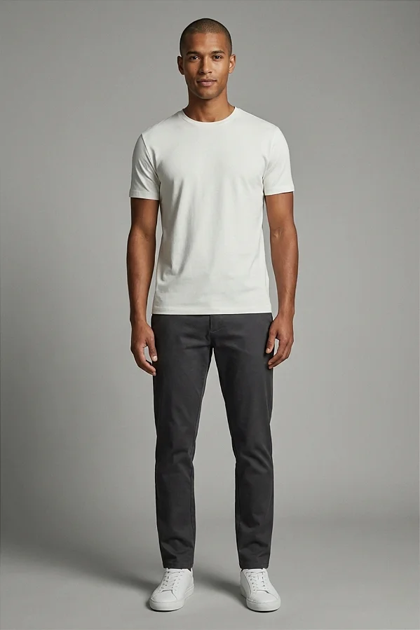 Camiseta Slim Fit Magun Off White