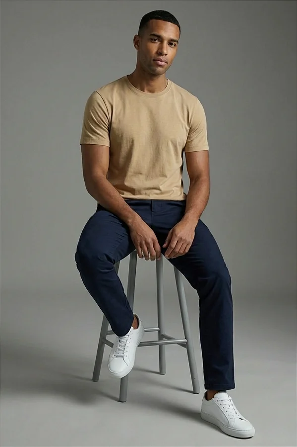 Camiseta Slim Fit Magun Bege