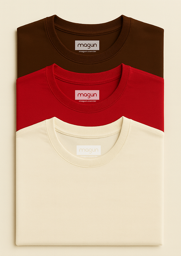 Kit de Camisetas Terra Vermelho Off White