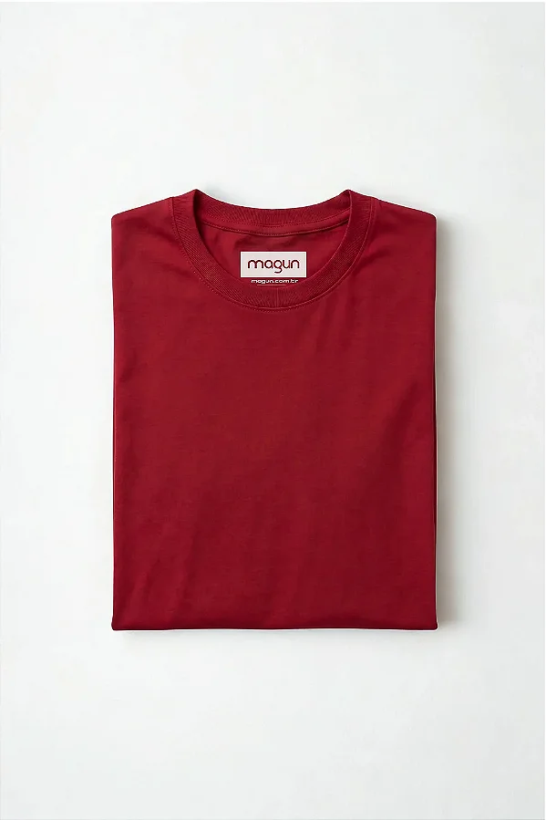 Camiseta Básica Magun - 100% Algodão Toque Macio - Vermelha