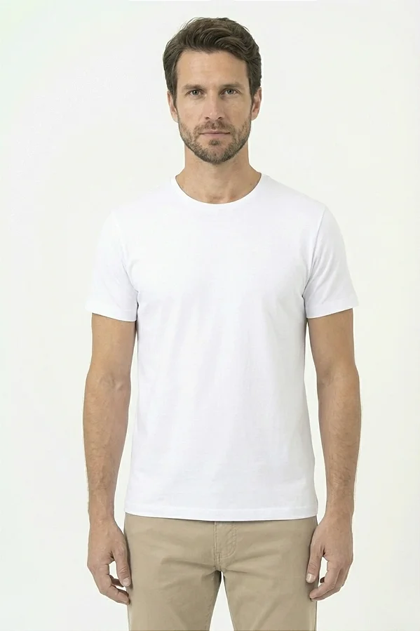 Camiseta Algodão Pima Magun Branca