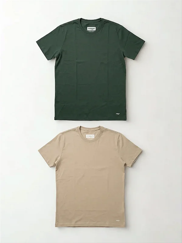 Kit 2 Camisetas Algodão Premium Sem Transparência
