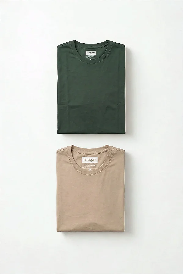Kit 2 Camisetas Algodão Premium Sem Transparência