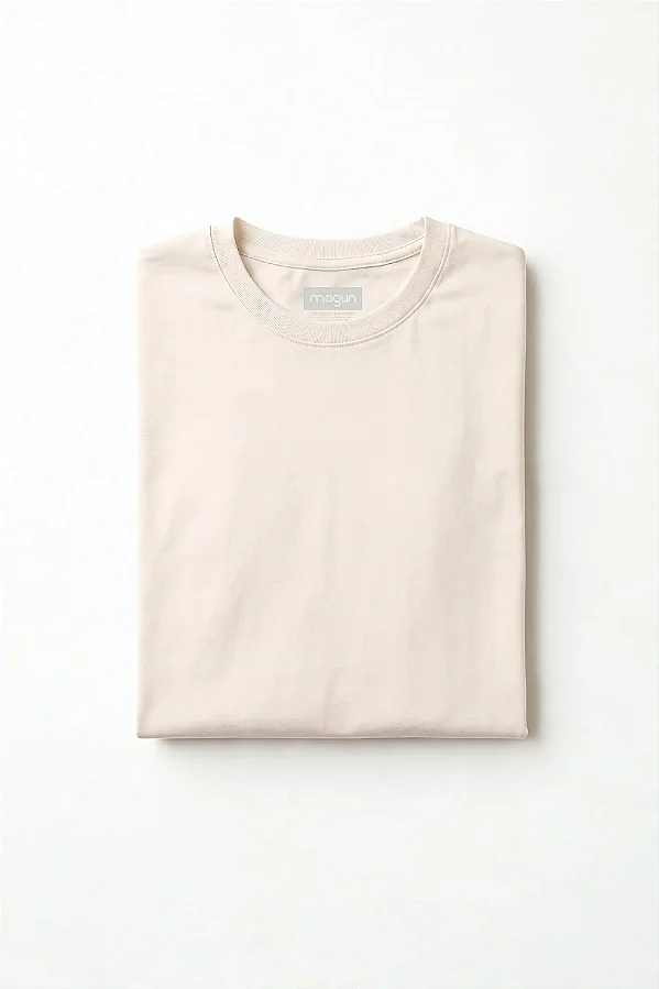 Camiseta Algodão Básica Toque Macio - Off White