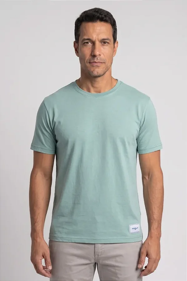 Camiseta Magun Confort Algodão Macio Verde Água