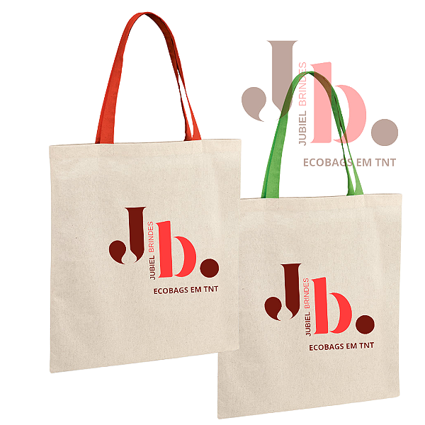 ECOBAG ALGODÃO ALÇAS  COLORIDAS